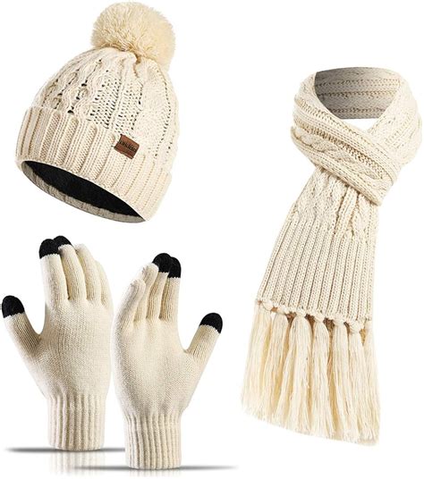 Gorros y guantes de invierno de diseño para mujer 